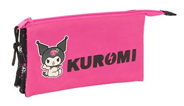 Imagen de Portatodo Triple Kuromi 22x12x3 Cm