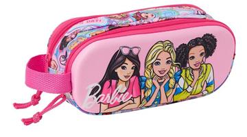 Imagen de Portatodo Doble 3D Barbie 3D 21x8x6 Cm