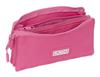 Imagen de PORTATODO TRIPLE MUNICH BASICOS "FUCSIA" 22X12X3 CM