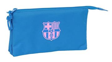 Imagen de Portatodo Triple F.C.Barcelona Chica Indigo 22X12X3 Cm