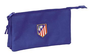 Imagen de Portatodo Triple Atco. De Madrid Teen Dark Blue 22x12x3 Cm