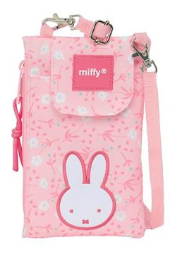 Imagen de Monedero Portamovil Miffy "Flores" 10x19 Cm