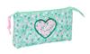 Imagen de Portatodo Triple Safta "Cuore" 22x12x3 Cm