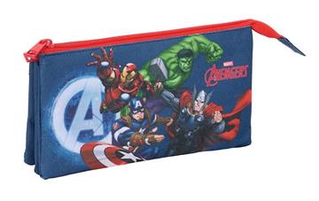 Imagen de Portatodo Triple Avengers 22X12X3Cm