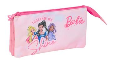 Imagen de Portatodo Triple Barbie 22X12X3Cm