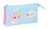 Imagen de Portatodo Triple Peppa Pig 22X12X3Cm