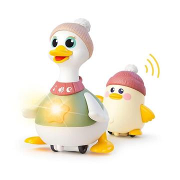 Imagen de Familia de Patos infantil, con luces y sonidos 12'8x18'2x11'3cm y 8'8x9'7x6'6cm
