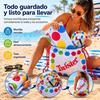 Imagen de Toalla Juego Twister en mochila y ruleta impermeable, 100x100cm