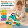 Imagen de Órgano musical Dinosaurio con actividades 2 en 1, con luces y sonidos 22x6x21cm