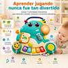 Imagen de Órgano musical Dinosaurio con actividades 2 en 1, con luces y sonidos 22x6x21cm