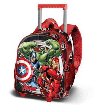 Imagen de Mochila 3D con Ruedas Pequeña Los Vengadores Almighty 26 x13 x34 cm