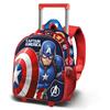 Imagen de Mochila 3D con Ruedas Pequeña Capitán América Patriot 26 x13 x34 cm