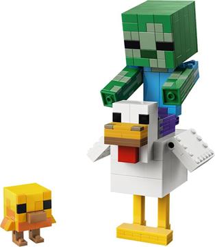 Imagen de Juego de Construccion Jinete de Gallina Lego Minecraft 344 piezas.