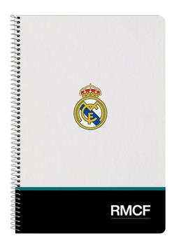 Imagen de Libreta Folio Tapas Duras 80 H. Real Madrid CF 21,5x31x1Cm