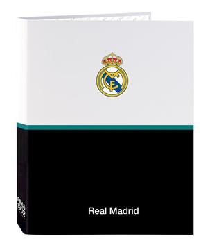 Imagen de Carpeta Cartón Folio 4 Anillas Mixtas Real Madrid CF 26,5x33x4Cm