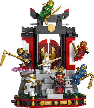 Imagen de Juego de Construccion Exposición De Personajes Ninja: 15 Aniversario Lego Ninjago. 447 piezas.
