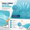 Imagen de Silla playa aluminio fija aguamarina con asas para transportar 71x54x59 cm, 24 cm altura asiento