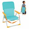 Imagen de Silla playa aluminio fija aguamarina con asas para transportar 71x54x59 cm, 24 cm altura asiento
