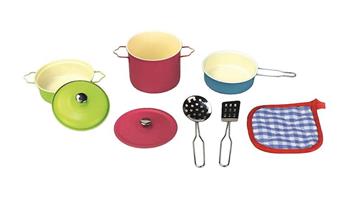 Imagen de Menaje de cocina metal en colores y accesorios, 8 piezas
