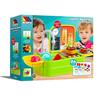 Imagen de Cocina con fregadero y accesorios grifo real 33x61x25 cm