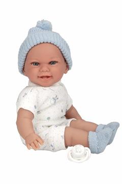 Imagen de Muñeca Elegance 34 Cm Babyto Azul C/Mecanismo Risa Try Me