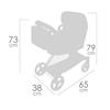 Imagen de Coche De Muñeca 3X1 Plegable Botanic. Para Muñecas De Hasta 50 Cm. 79x65x38 cm.