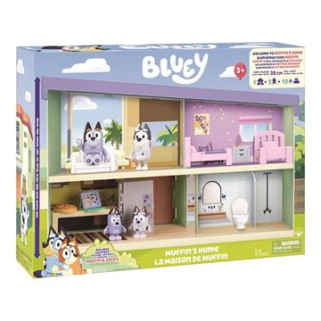 Imagen de Bluey Casa de Muffin con 4 habitaciones. Incluye una figura exclusiva de Muffin.
