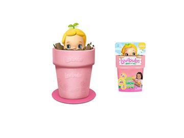 Imagen de Muñeco Bebe Luvibubs  Happy Sunny.Adorables Bebés que crecen mágicamente desde una maceta al pantar una semilla.