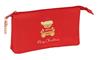 Imagen de Portatodo Triple Osito Rojo Felices Fiestas 22X12X3Cm