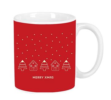 Imagen de Taza Grande Casitas Merry Xmas 8X9,5X8Cm