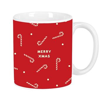 Imagen de Taza Grande Caramelos Merry Xmas 8X9,5X8Cm