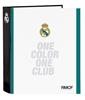 Imagen de Carpeta Real Madrid Cartón Folio 4Anillas Lomo Ancho 27x33x6Cm