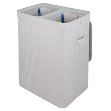 Imagen de Max Home-Cubo Colada 2 Compartimentos 56X40Xh67Cm-Gris Claro
