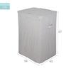 Imagen de Max Home-Cubo Colada 2 Compartimentos 56X40Xh67Cm-Gris Claro