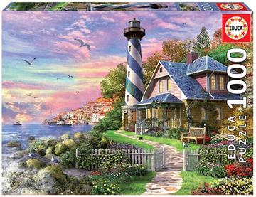 Imagen de Puzzle 1000 piezas Faro en Rock Bay