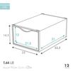 Imagen de Max Home-Pk 12 Cajas Zapatos Apertura Frontal 23X33,5X14,5Cm