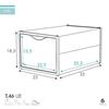 Imagen de Max Home-Pk 6 Cajas Zapatos Apilables 25X35X18,5Cm