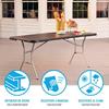 Imagen de 80788-Lifetime Mesa Rectangular Plegable183X76Xh73Cm