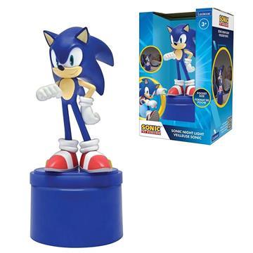 Imagen de Luz nocturna de bolsillo que cambia de color con diseño 3D Sonic. 13 cm.