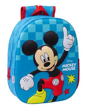 Imagen de Mochila 3D Mickey Mouse 3D 27x33x10 Cm