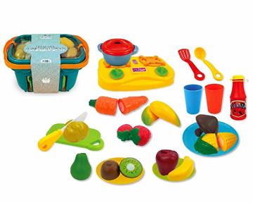 Imagen de Cesta de frutas y verduras, con accesorios 15x20x32'5cm