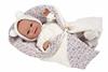 Imagen de Muñeca ELEGANCE 35 CM BABYTO BLANCO C/MANTA (MUÑECO DE PESO)