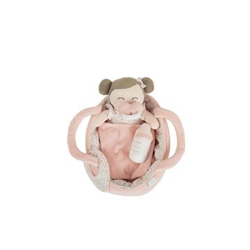 Imagen de Muñeca Elegance 21 Cm Mimi Flores Rosa C/Complementos (Capazo, Mantita, Biberon, Chupete, Vestido, Babero)