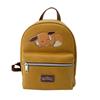Imagen de Mochilita Pu Ocre Pokémon Premium con bolsillo delantero y trasero.28 x 22 x 11 cm.
