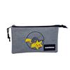 Imagen de Estuche Pokemon Pikachu Triple. Interior Totalmente Forrado Y Personalizado 40 X 30 X 15 CM.