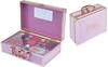 Imagen de Maletin De Maquillaje Viaje Pink It . Incluye maquillaje,esmalte de uñas,aplicador,lima de uñas y espejo.