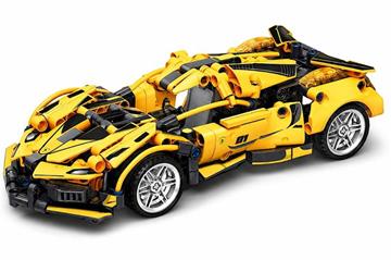 Imagen de Coche Construcción, modelo realista, escala 1:18, incluye 422 piezas