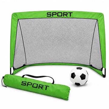 Imagen de Portería de Fútbol, incluye balón, hinchador y bolsa para transportar 100x70x90cm