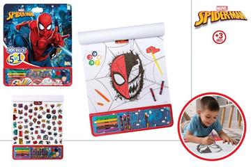 Imagen de Libro de pegatinas para pintar Giga Block Spiderman 5 En1.