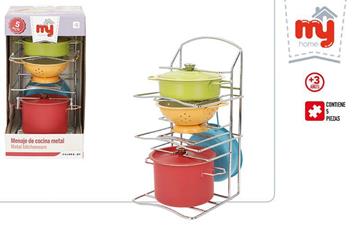 Imagen de Menaje de Cocina Metal 5 Piezas.